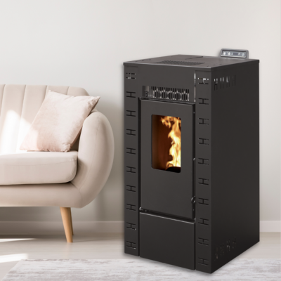 Poêle à Granulés Etanche EMAFLAM DALA 7,92 kw Noir avec wifi