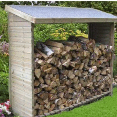 Abri bûches bois 2 stères
