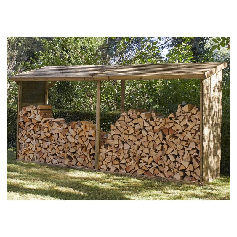 Bûcher xxl en bois traité - 5.7m3